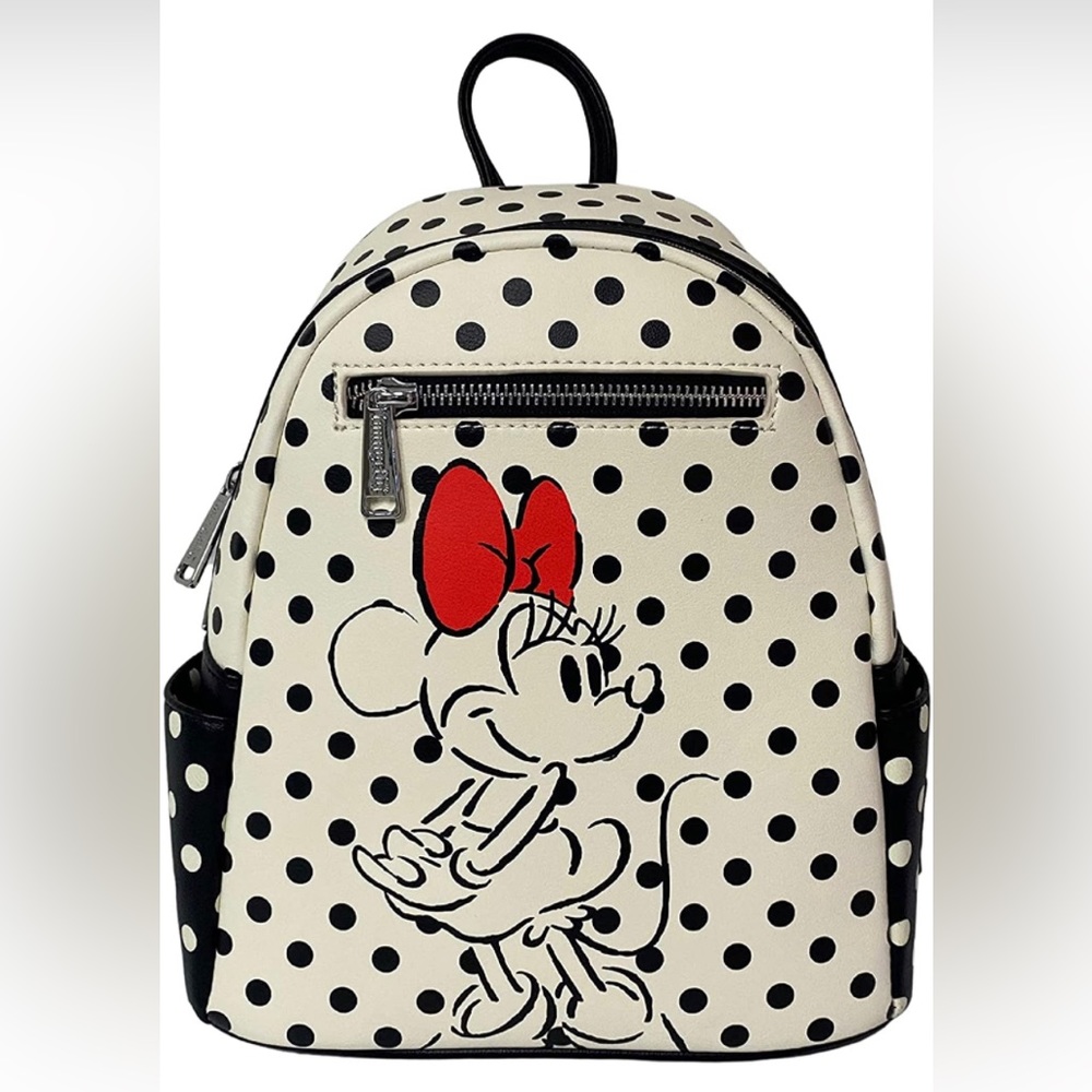 Loungefly Exclusive Minnie Polka Dot Double Strap Shoulder Bag
